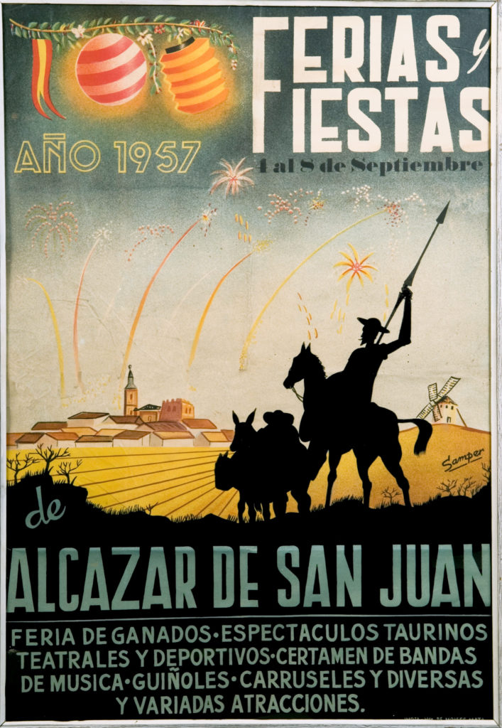 Cartel feria 1957. Alcázar de San Juan