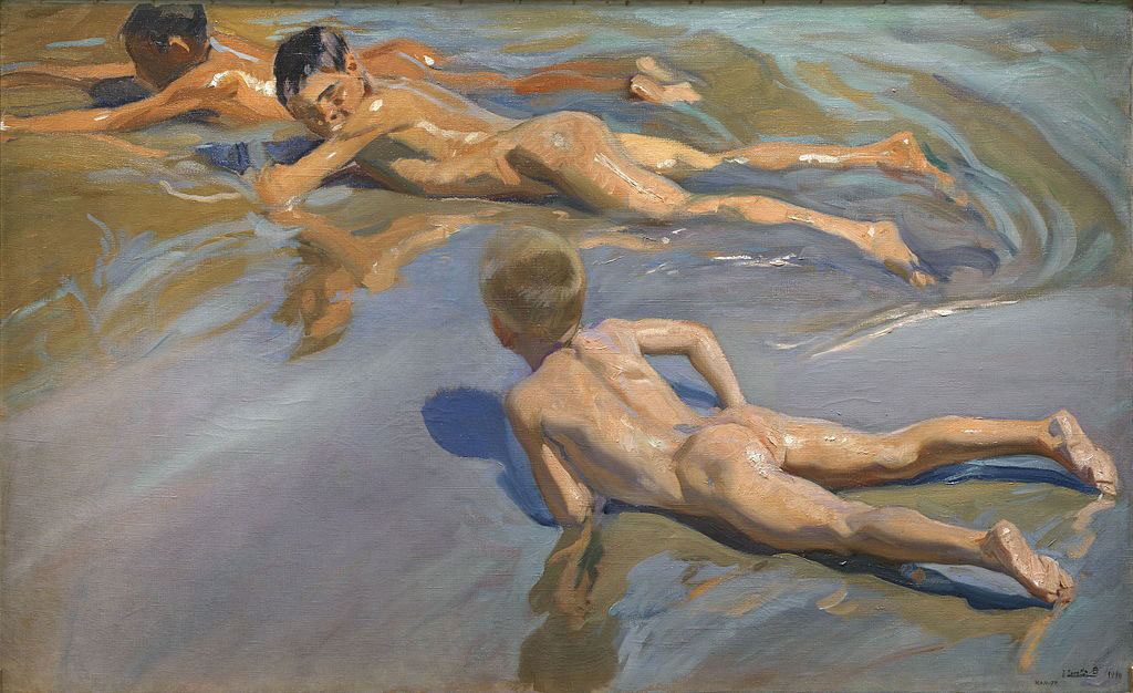 Chicos en la playa. Joaquín Sorolla