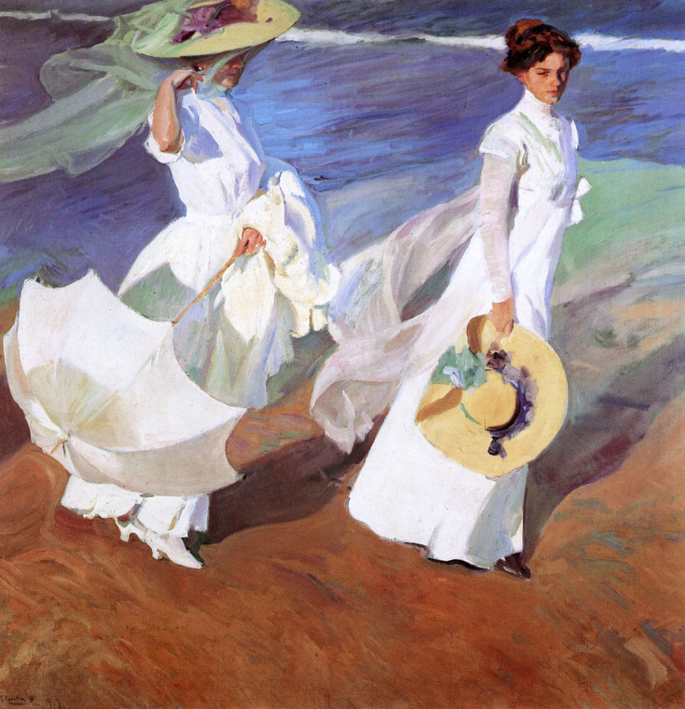 Paseo a orillas del mar. Joaquín Sorolla